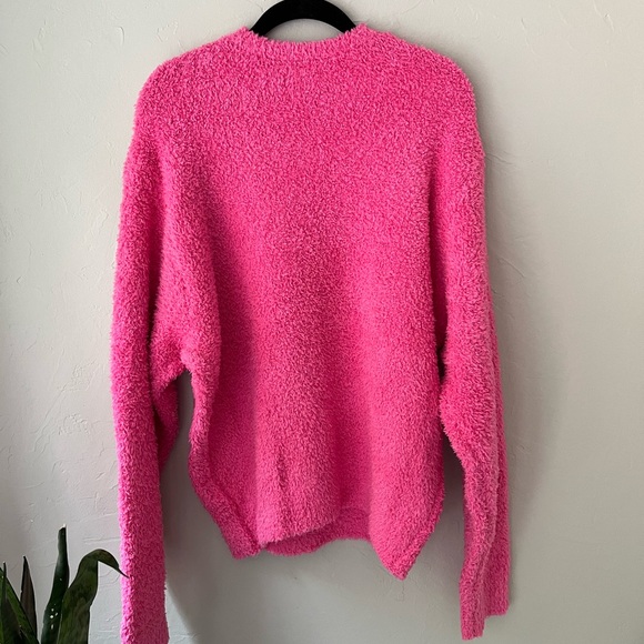 💖SKIMS COZY PINK CREW NECK PULLOVER SWEATER M - Picture 3 of 5